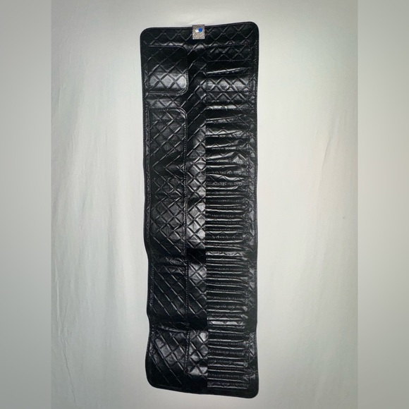 BH Cosmetics Makeup Quilted Faux Leather Clutch with Silver Hardware - Picture 2 of 6